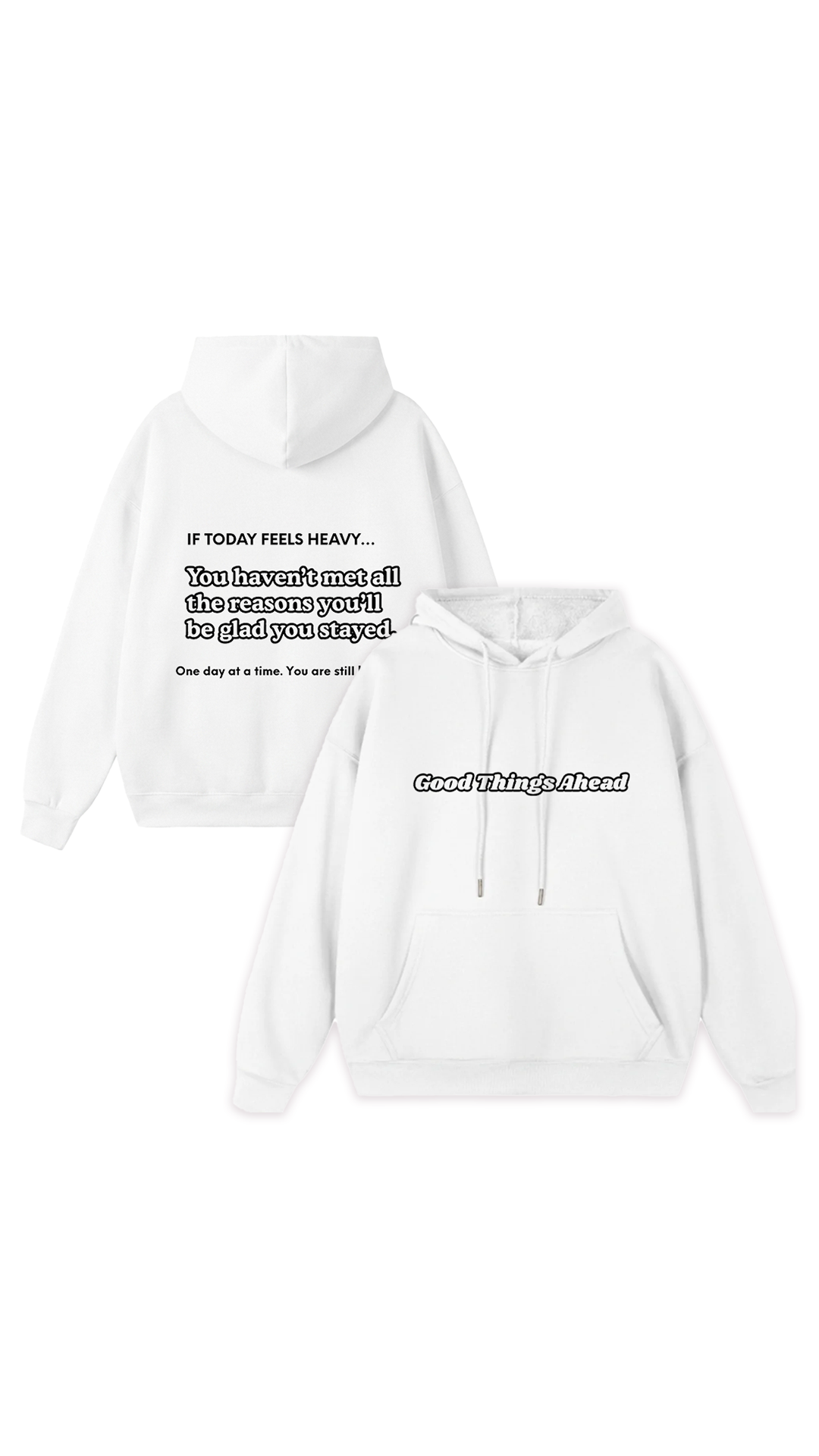 Sudadera con capucha "Grandes Cosas por Venir"