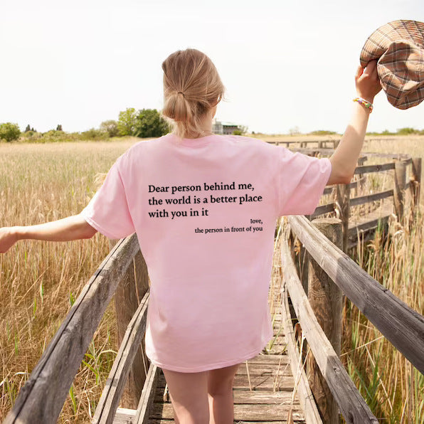 Camiseta Querida Persona Detrás de Mí (Eres suficiente)