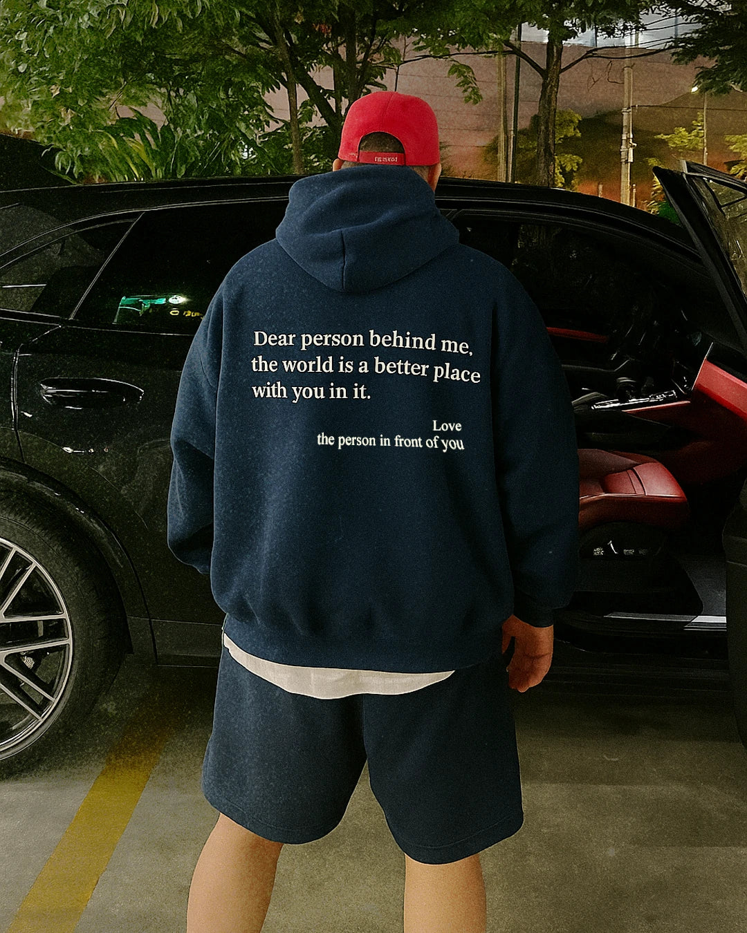 Querida persona detrás de mí (Eres suficiente) Sudadera con capucha