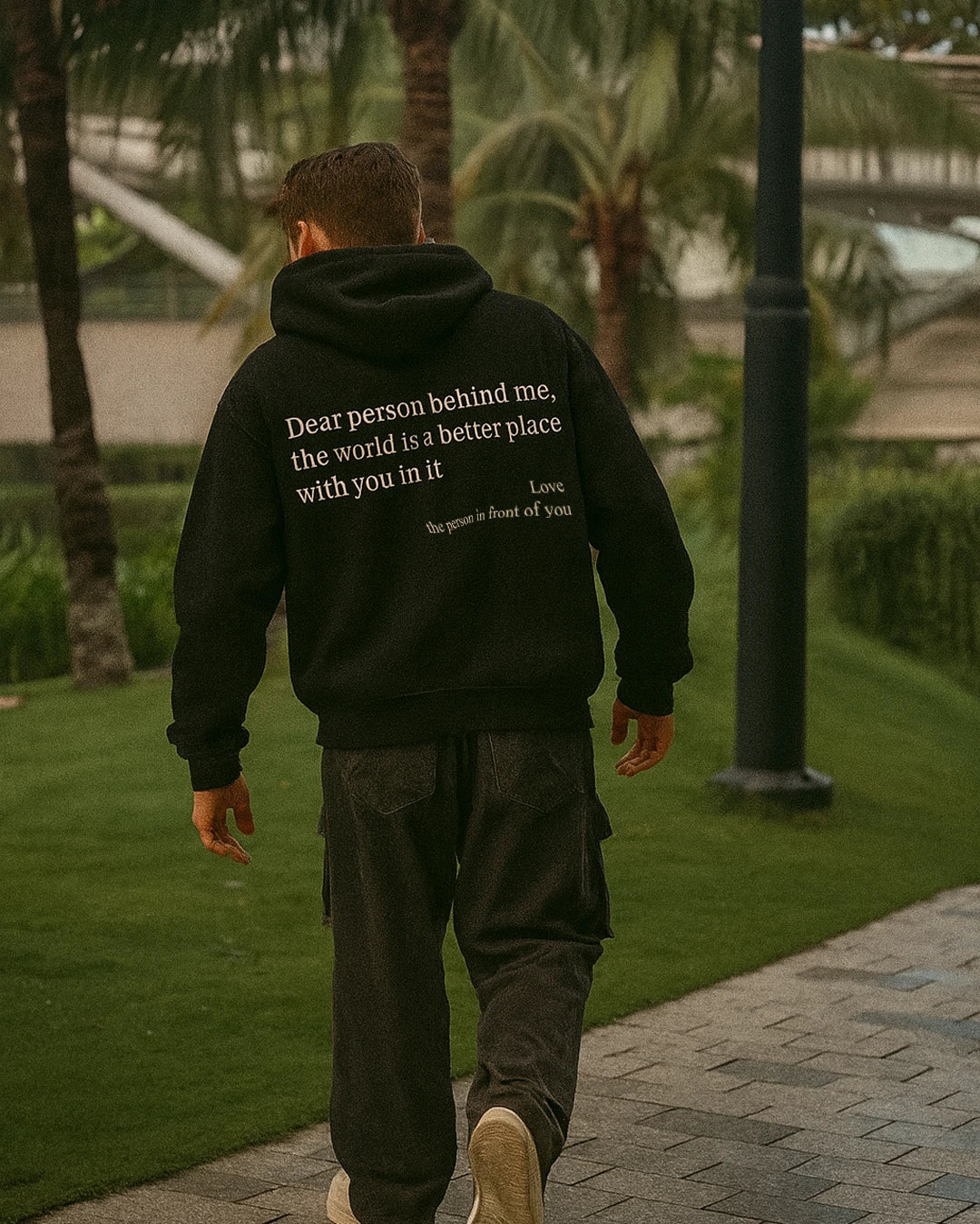 Querida persona detrás de mí (Eres suficiente) Sudadera con capucha