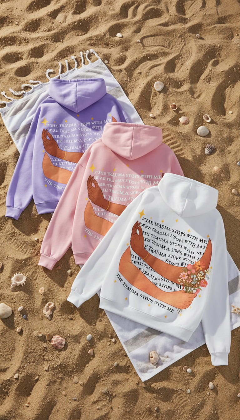 Trauma Stops With Me Hoodie
