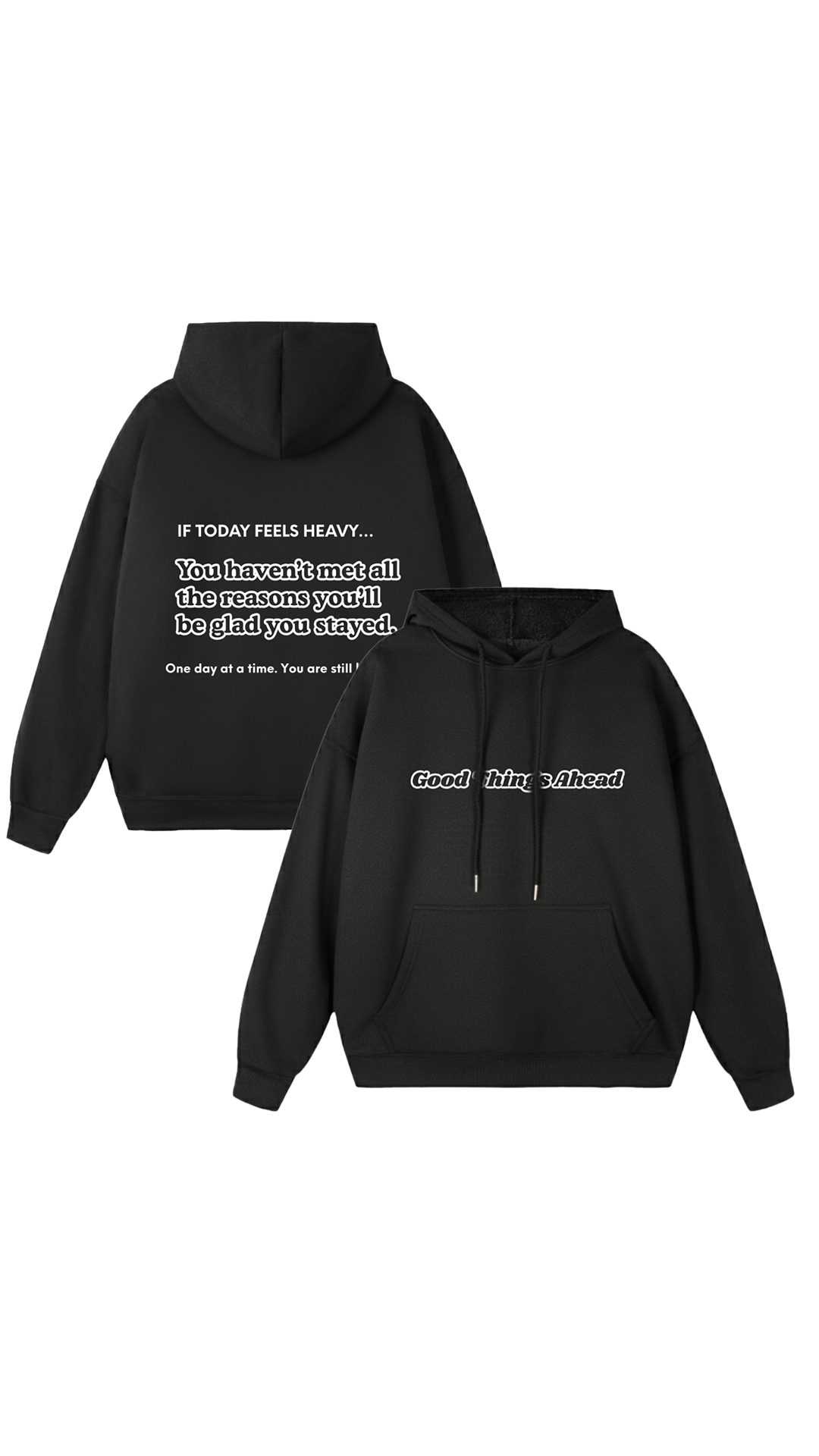 Sudadera con capucha "Grandes Cosas por Venir"