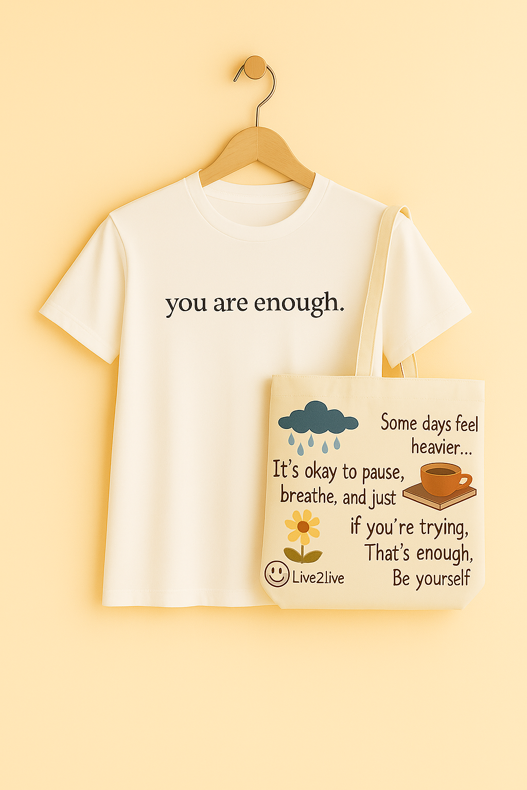 Dear Person Behind Me (You are enough) T-Shirt + FREE Tote bag (VIP OFFER)