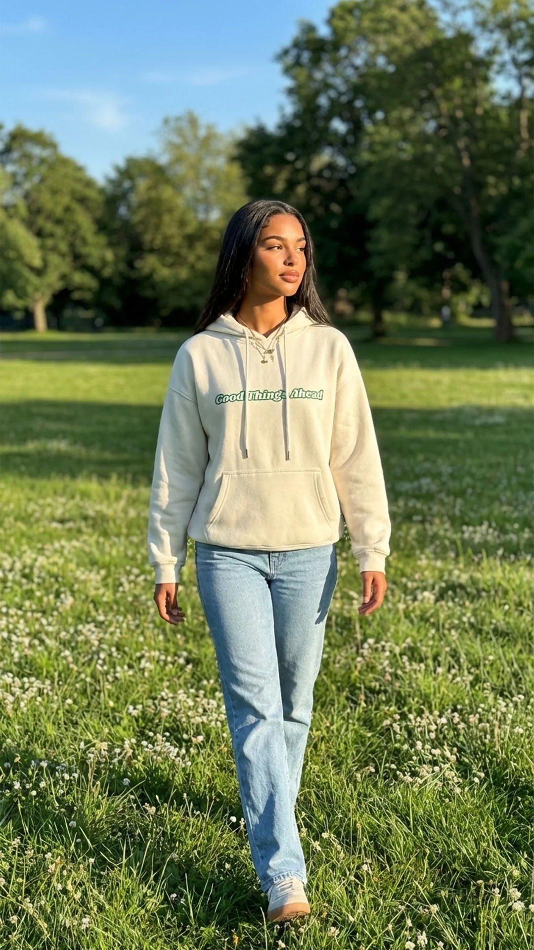Sudadera con capucha "Grandes Cosas por Venir"