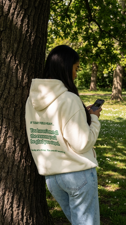 Sudadera con capucha "Grandes Cosas por Venir"