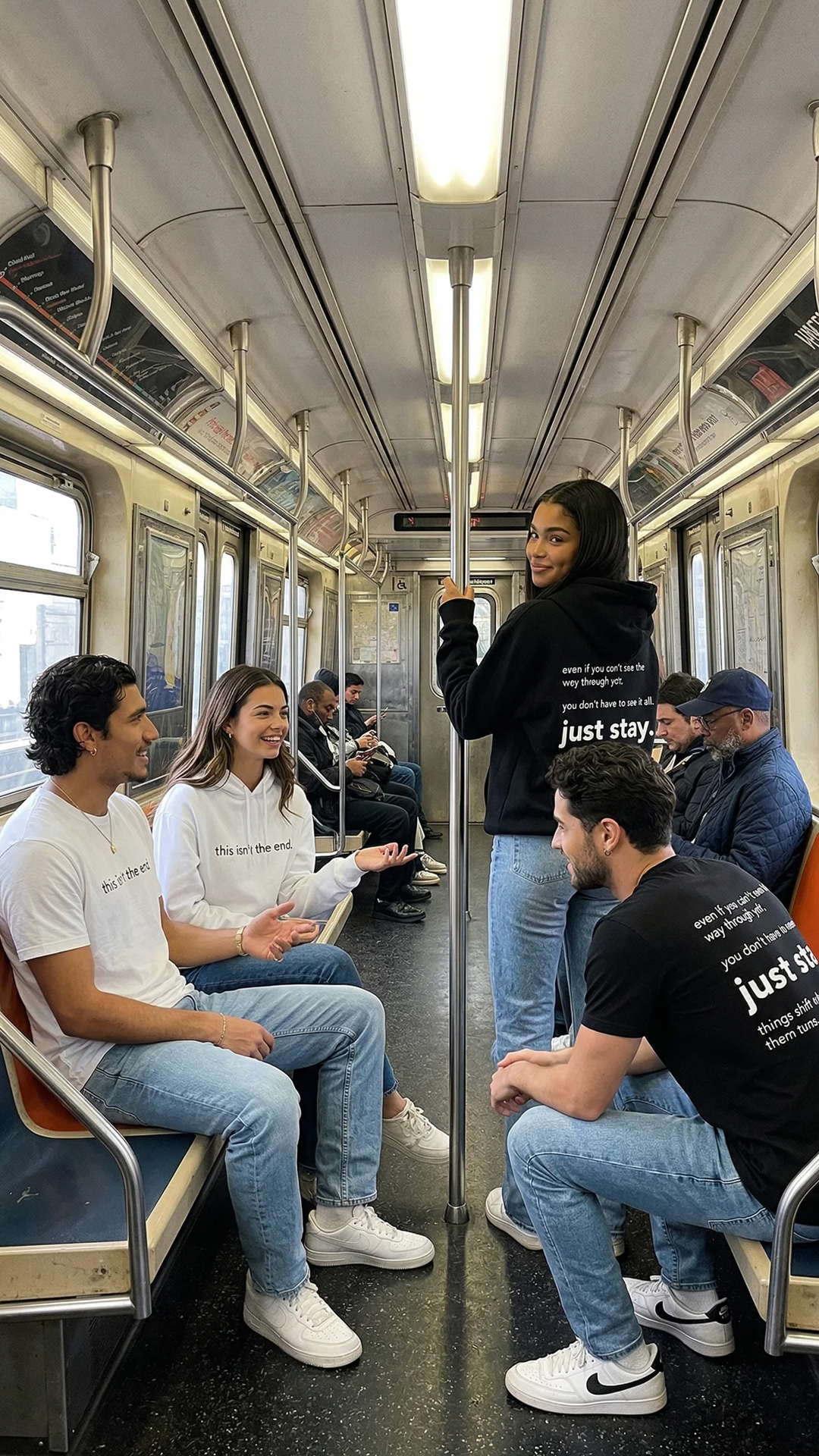 Sudadera con capucha "Este no es el final"