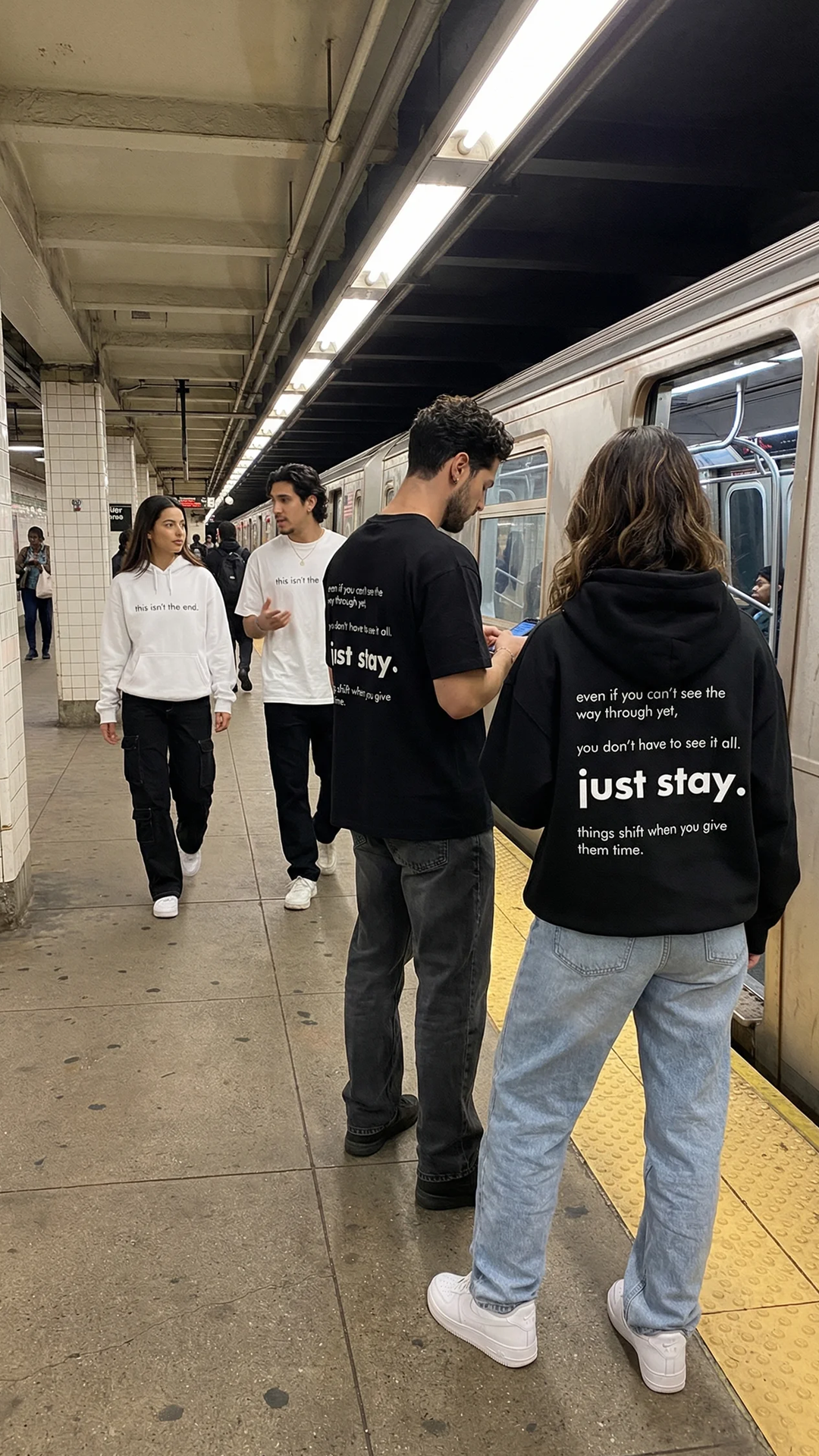 Sudadera con capucha "Este no es el final"