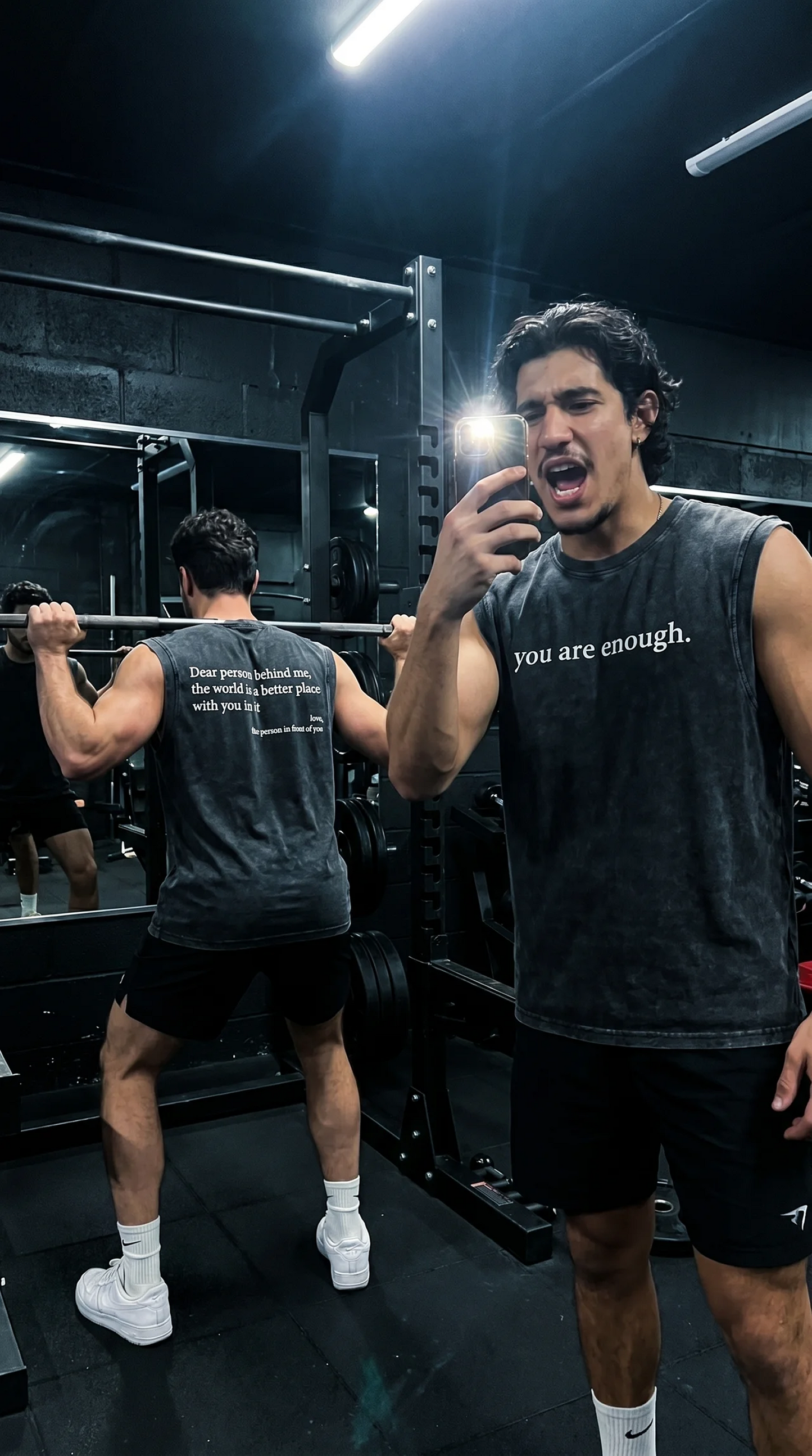 Dear Person Behind Muscle Tee