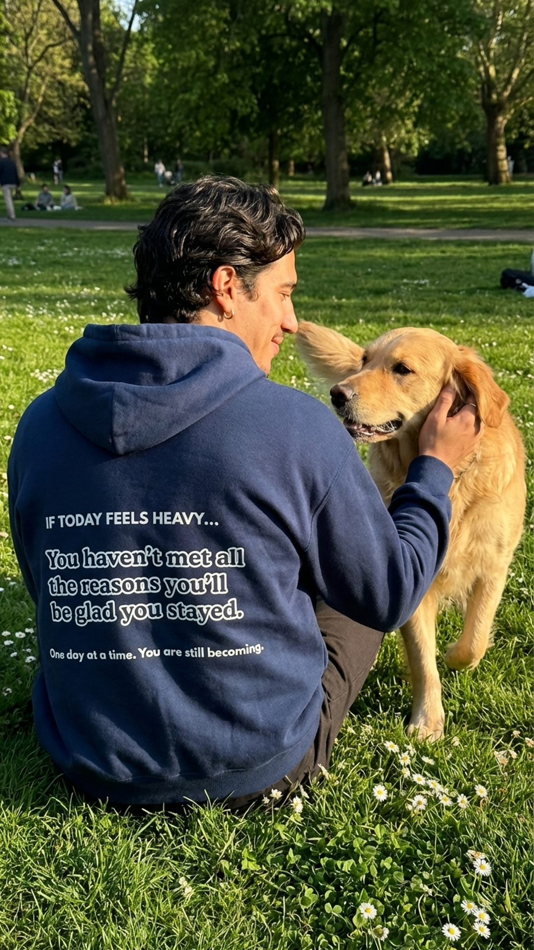Sudadera con capucha "Grandes Cosas por Venir"