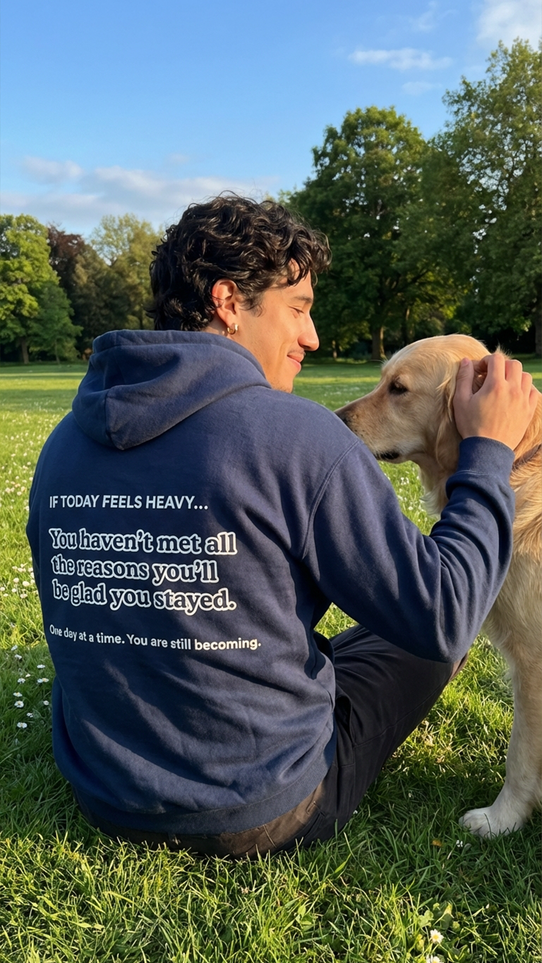 Sudadera con capucha "Grandes Cosas por Venir"