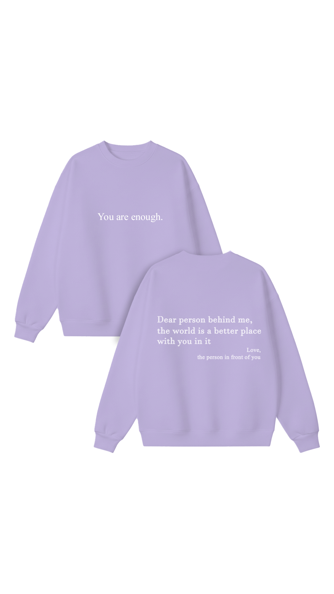 You are enough Crewneck