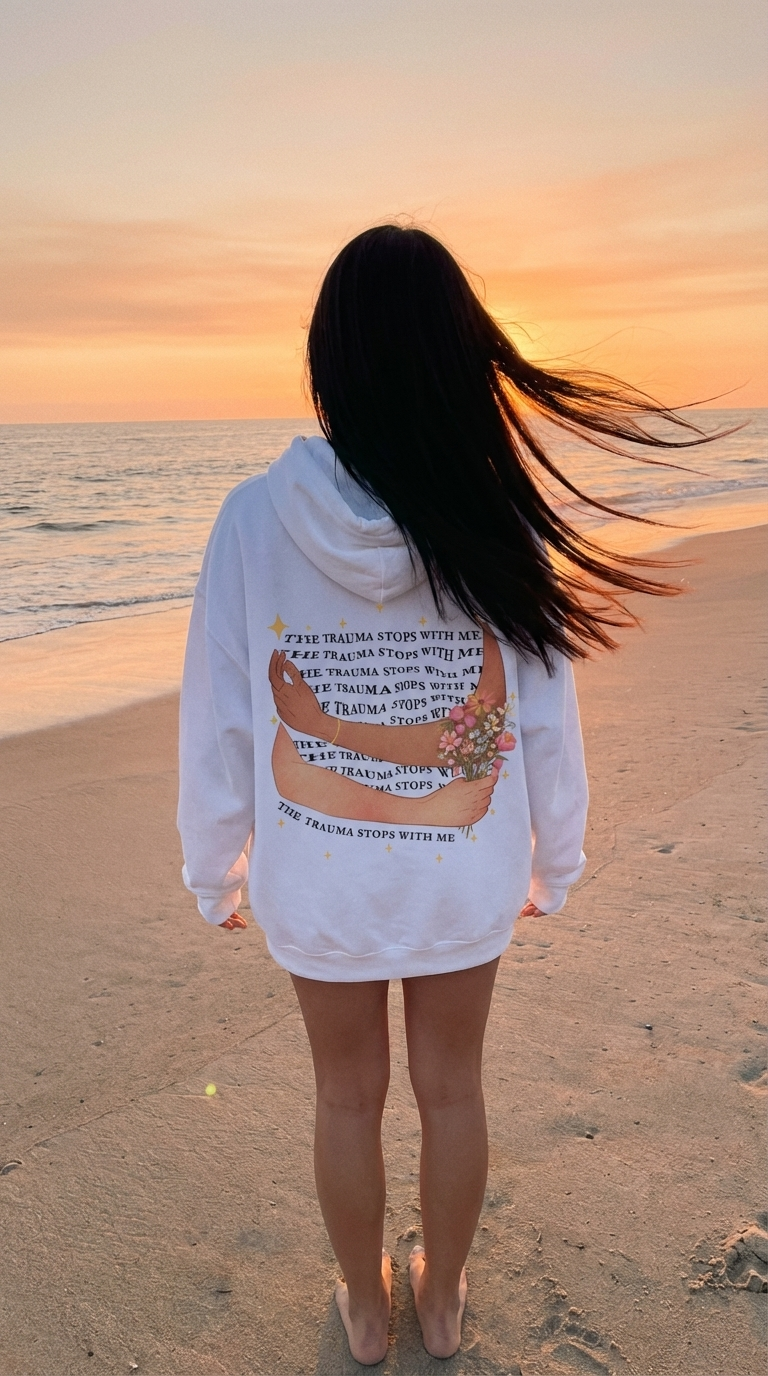 Trauma Stops With Me Hoodie