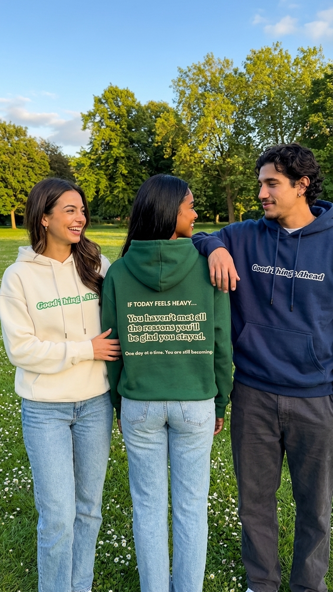 Sudadera con capucha "Grandes Cosas por Venir"
