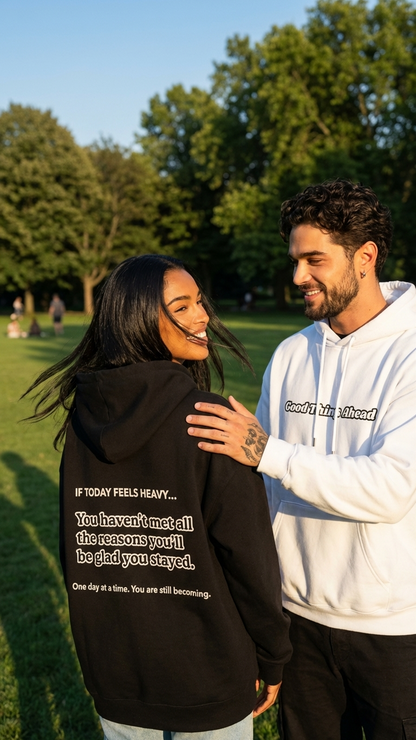 Sudadera con capucha "Grandes Cosas por Venir"