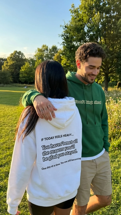 Sudadera con capucha "Grandes Cosas por Venir"