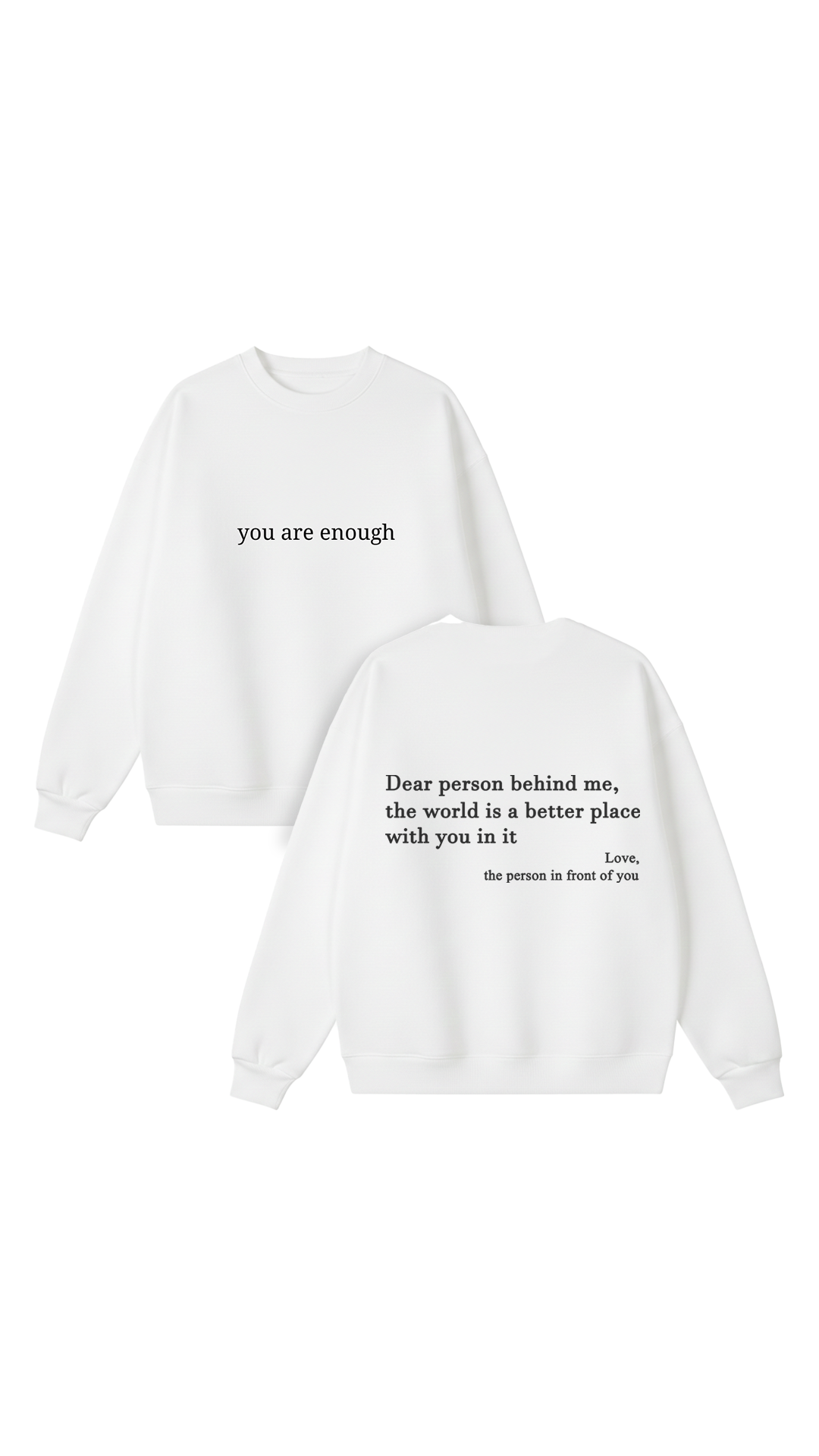 You are enough Crewneck