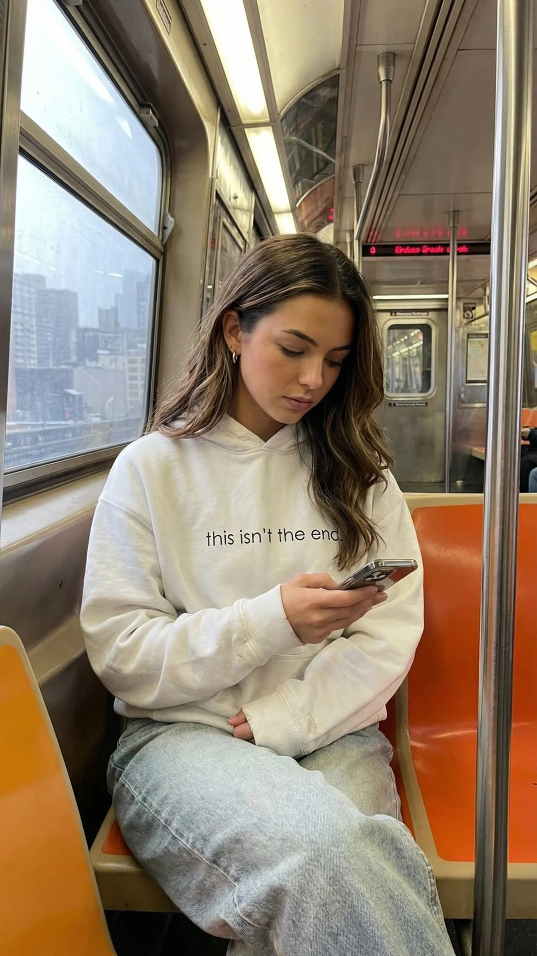 Sudadera con capucha "Este no es el final"