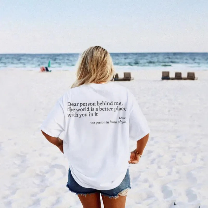 Camiseta Querida Persona Detrás de Mí (Eres suficiente)
