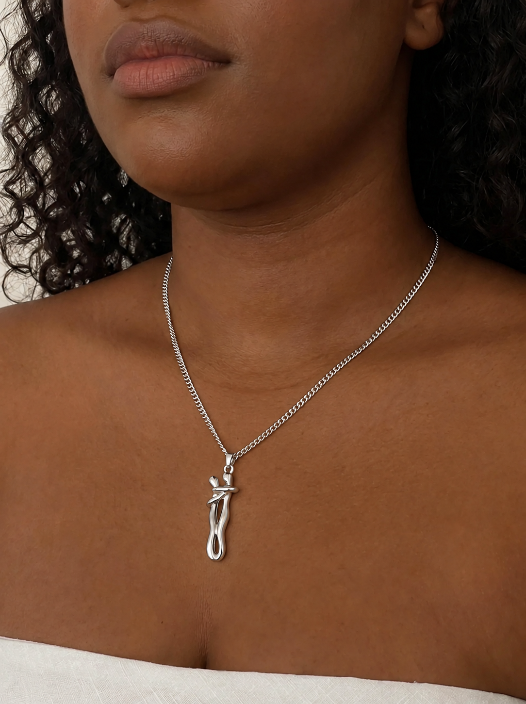 Solid 14k White Gold