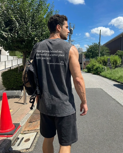 Dear Person Behind Muscle Tee HQ