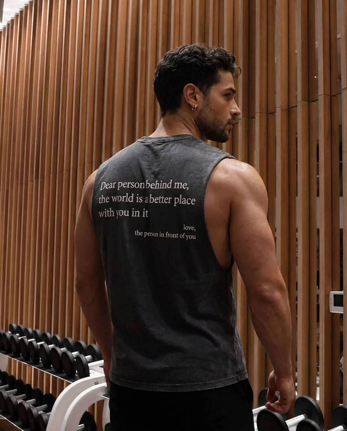 Dear Person Behind Muscle Tee HQ