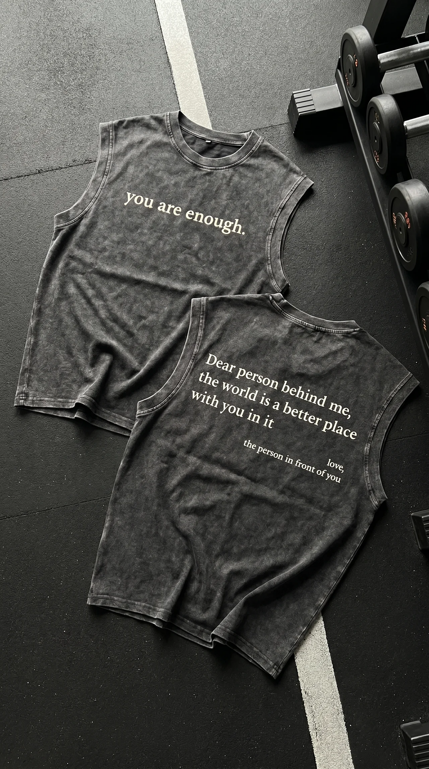 Dear Person Behind Muscle Tee