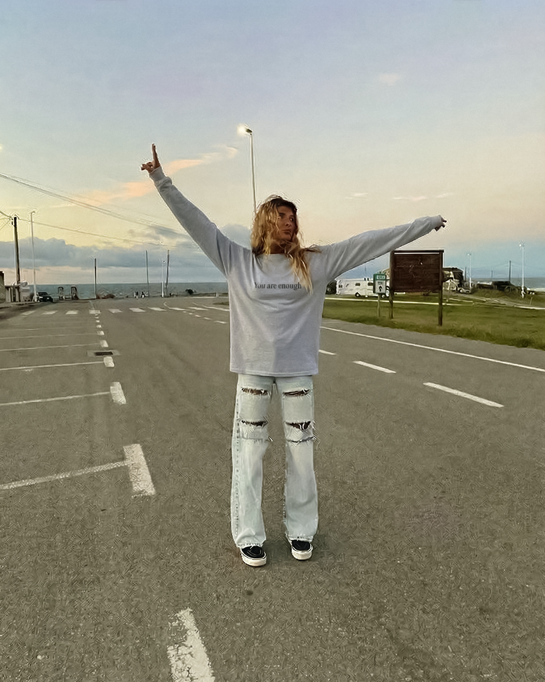 Dear Person Behind Me (You are enough) Long Sleeve Shirt