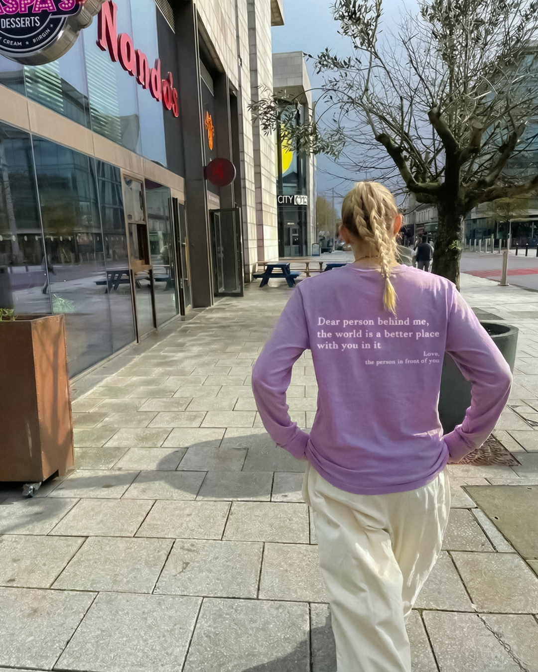 Dear Person Behind Me (You are enough) Long Sleeve Shirt