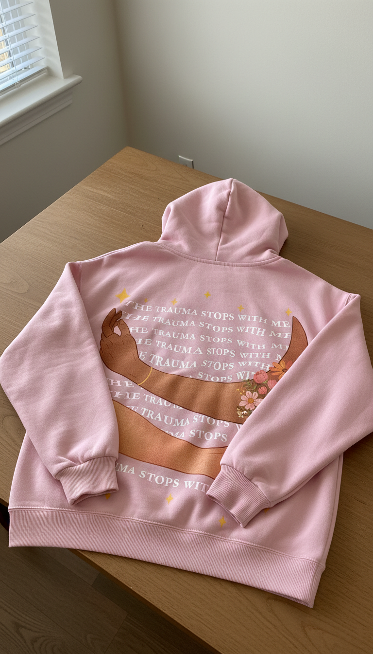 Trauma Stops With Me Hoodie