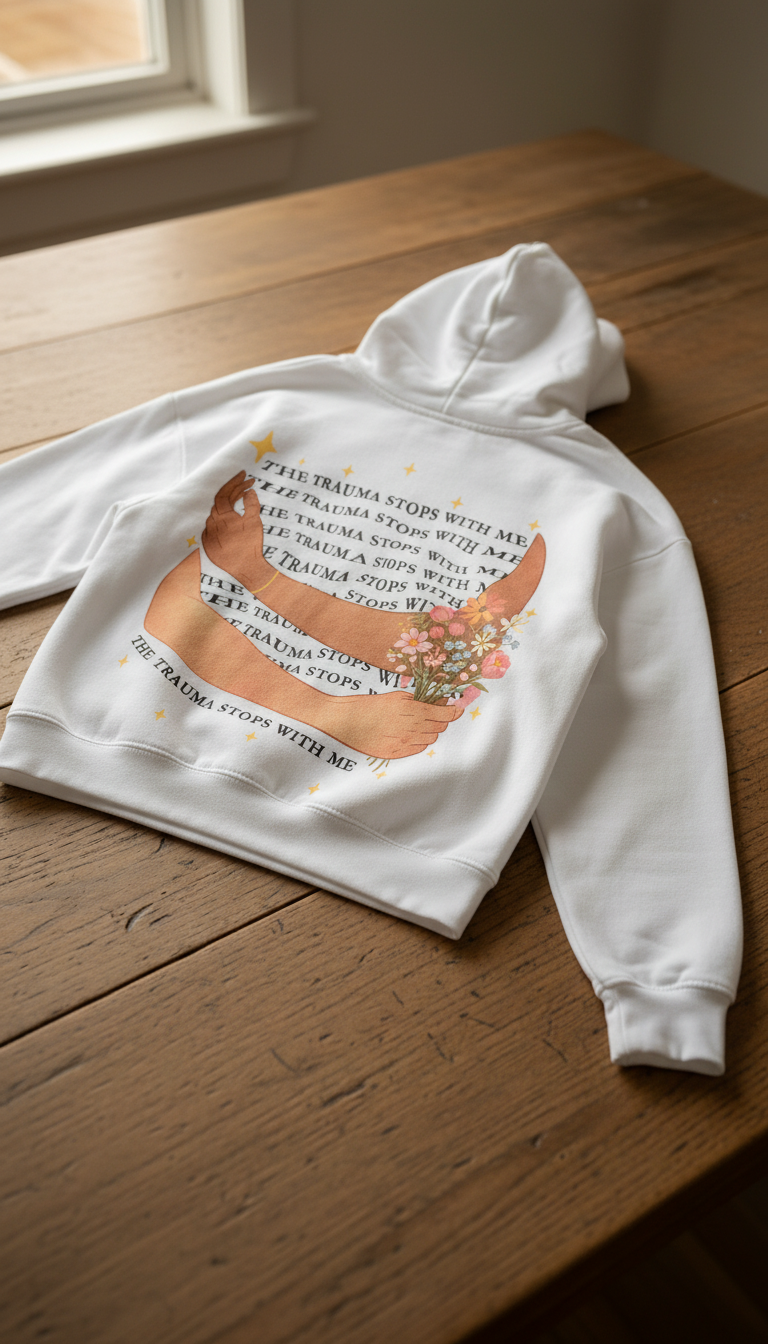Trauma Stops With Me Hoodie
