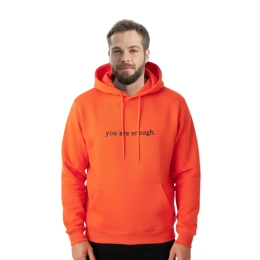 Sudadera con capucha de alta visibilidad "Querida persona detrás de mí (Eres suficiente)"